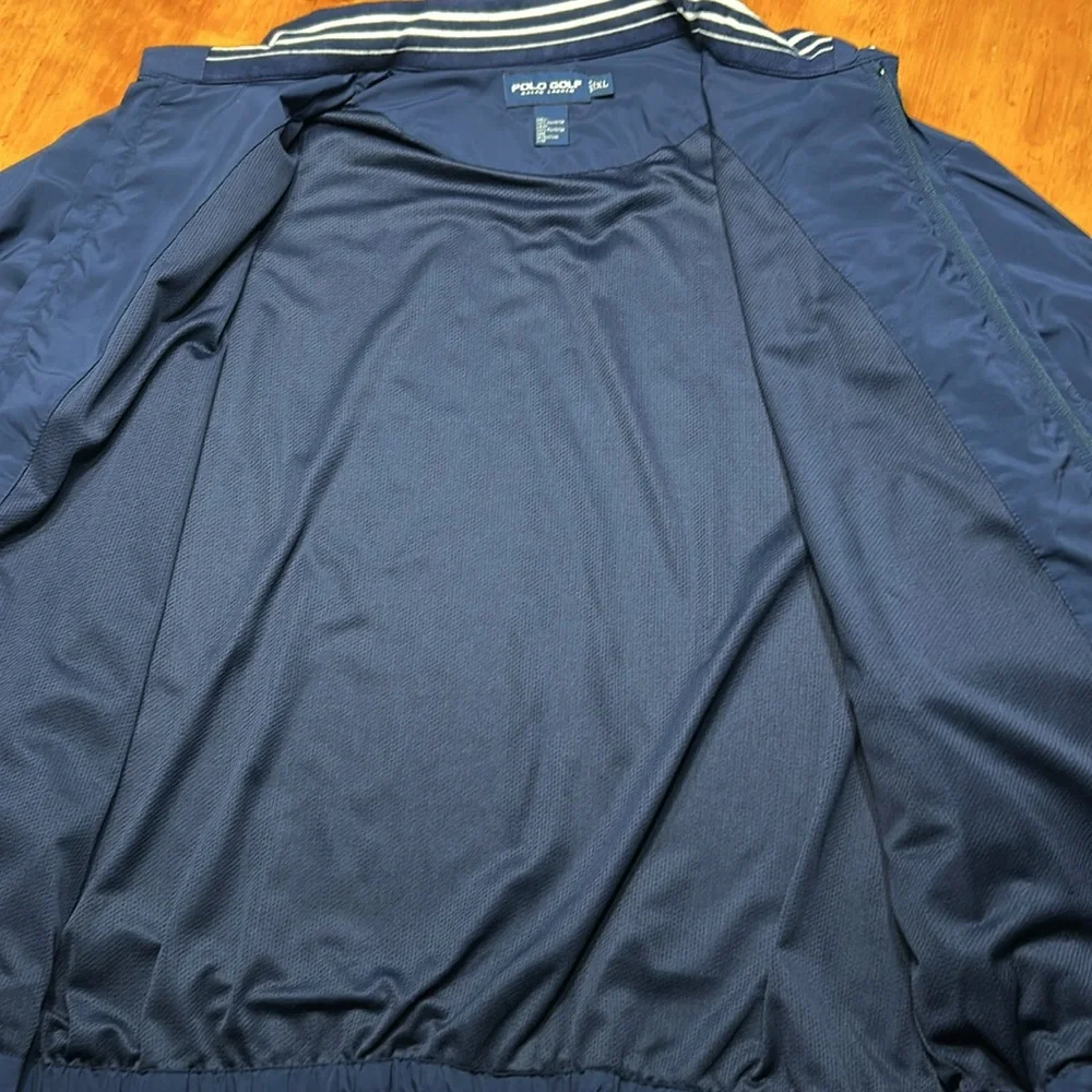 Ralph Lauren Polo Golf Navy Windbreaker Jacket - Picture 6 of 8
